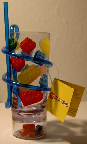 Cup / Mug Bricks Plastic Tumbler with Straw