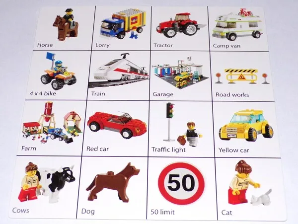 Board Car Bingo Grid 1 for 852676