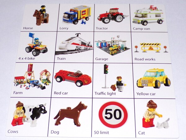 Board Car Bingo Grid 1 for 852676