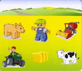 DUPLO Picture Lottery Game Board, Farm