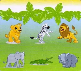 DUPLO Picture Lottery Game Board, Zoo