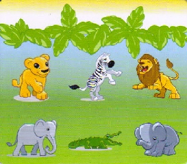 DUPLO Picture Lottery Game Board, Zoo