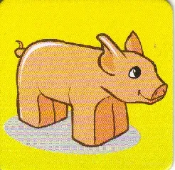 DUPLO Picture Lottery Game Card, Farm - Pig