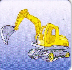 DUPLO Picture Lottery Game Card, Construction - Digger