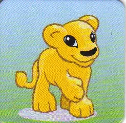 DUPLO Picture Lottery Game Card, Zoo - Lion Baby Cub