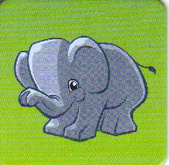 DUPLO Picture Lottery Game Card, Zoo - Elephant Baby