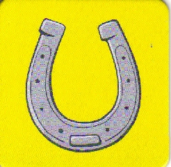 DUPLO Picture Lottery Game Card, Stable - Horseshoe