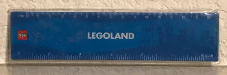 Ruler, Legoland with 3D Bricks Pattern