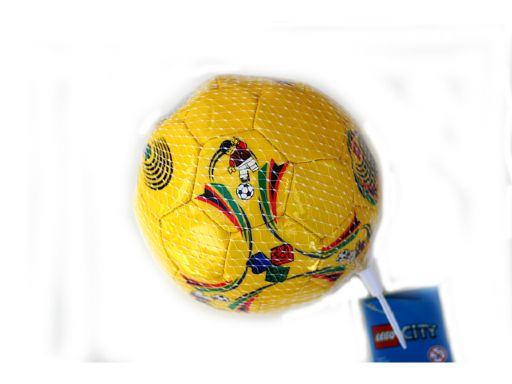 Ball, Inflatable Soccer Ball, Mini - Yellow, Figure in Red and White Design Pattern
