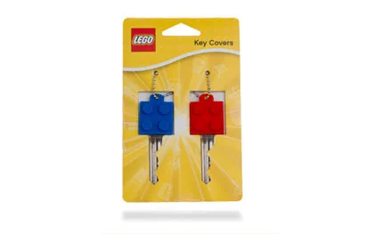 Key Covers Red and Blue 2 x 2 Bricks