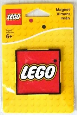 Magnet Flat, Lego Logo - Red Square