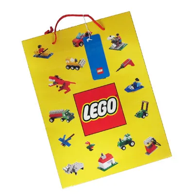 Gift Bag, Lego Logo and Mini Models Pattern