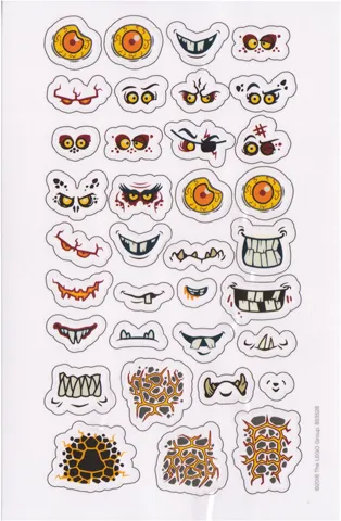 Sticker Sheet, Nexo Knights Monsters Sketch Book - Sheet 1