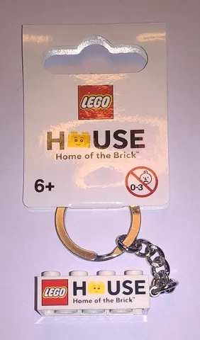 LEGO House 2 x 4 Brick Key Chain