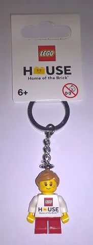 LEGO House Girl Key Chain