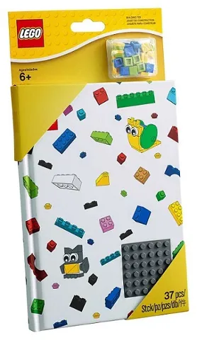 Notebook, Baseplate Cover Dark Bluish Gray with 1 x 1 Tiles