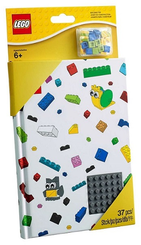 Notebook, Baseplate Cover Dark Bluish Gray with 1 x 1 Tiles