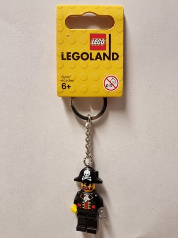 Pirate Captain Brickbeard Key Chain - Standard Legs