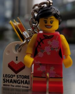 LEGO Store Shanghai Woman Key Chain