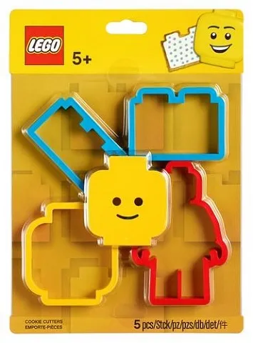Cookie Cutters Bricks, Head and Minifigure blister pack