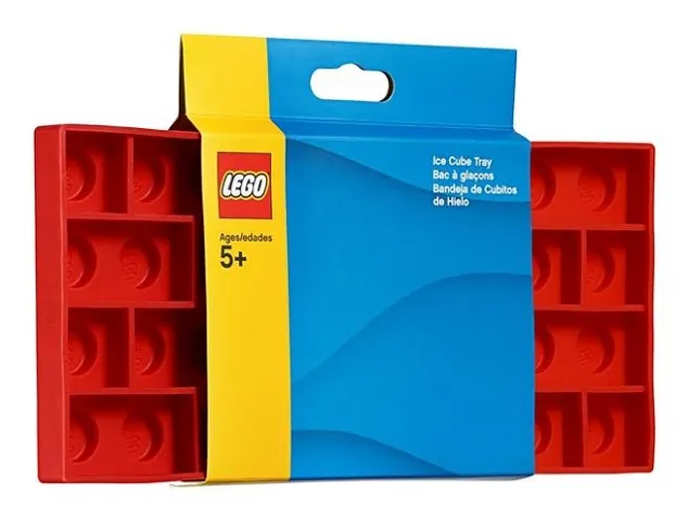 Ice Cube Tray 1x2 & 1x1 Bricks (Red)