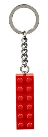 2 x 6 Brick - Red Key Chain