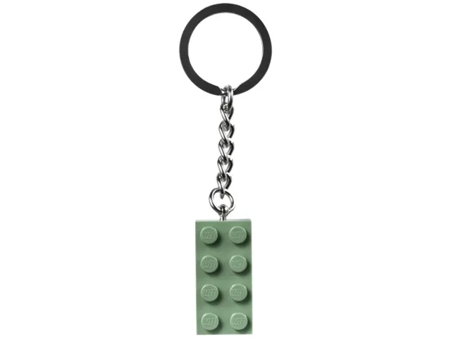 2 x 4 Brick - Sand Green Key Chain