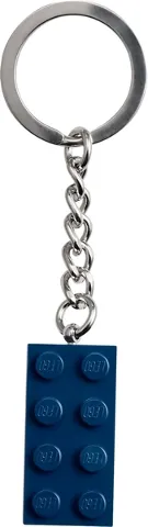 2 x 4 Brick - Dark Blue Key Chain