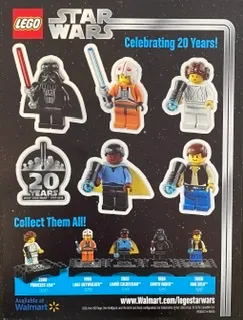 Sticker Sheet, Star Wars 20th Anniversary Minifigures Sheet (Walmart Promotional)