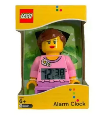 Digital Clock, City Female Figure Alarm Clock