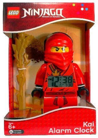 Digital Clock, NINJAGO Kai (The Golden Weapons) Figure Alarm Clock