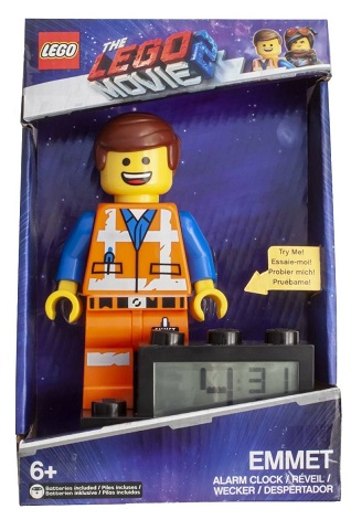 Digital Clock, The LEGO Movie 2 Emmet Figure Alarm Clock