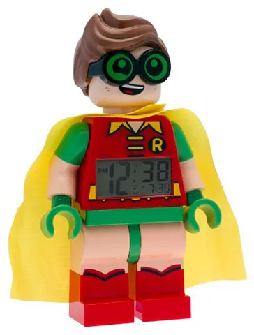 Digital Clock, Robin Figure Alarm Clock, The LEGO Batman Movie