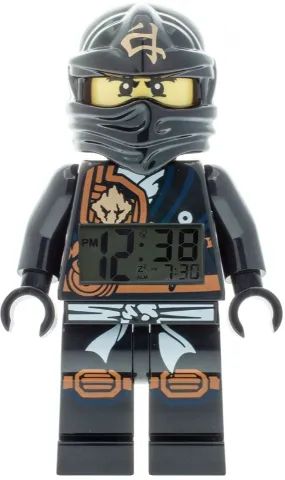 Digital Clock, NINJAGO Cole (Tournament of Elements, Jungle Robe) Figure Alarm Clock