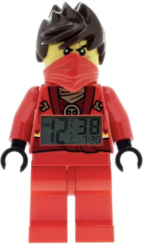 Digital Clock, NINJAGO Kai (Rebooted, Techno Robe) Figure Alarm Clock