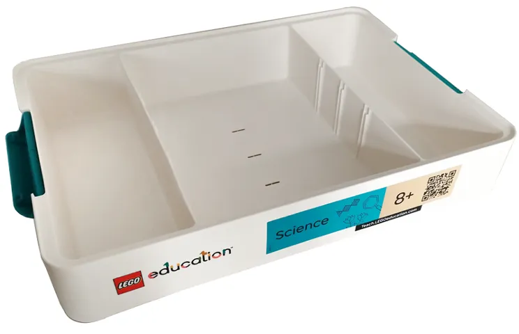 Education Science Storage Bin with 'Science' and '8+' Pattern (Stickers) - Set 45621