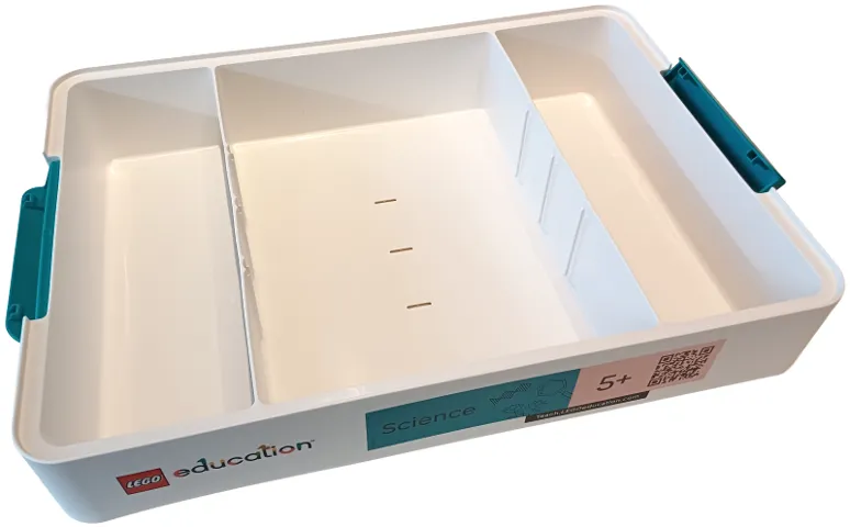 Education Science Storage Bin with 'Science' and '5+' Pattern (Stickers) - Set 45620