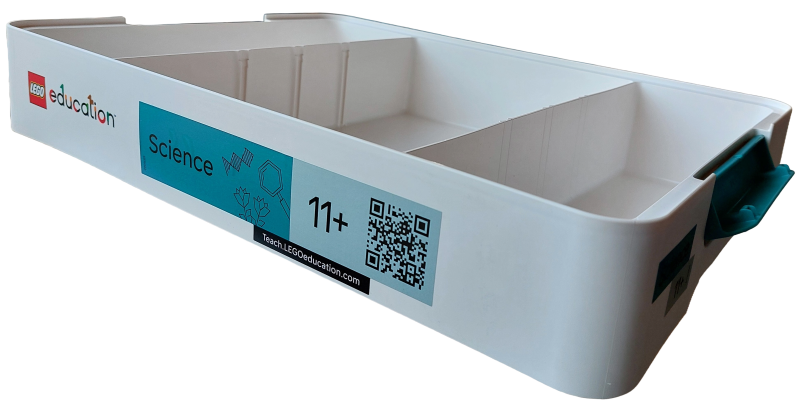 Education Science Storage Bin with 'Science' and '11+' Pattern (Stickers) - Set 45622