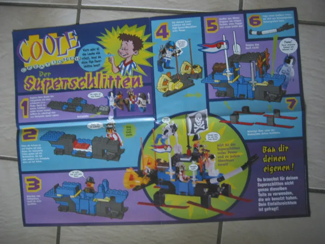 1997 Lego World Club Germany Poster Wintertime (923.711-D)