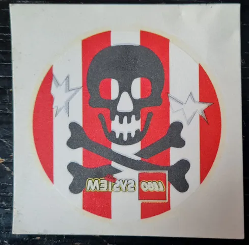 Tattoo (Temporary Body Print), Pirate Skull and Crossbones over Flag Pattern