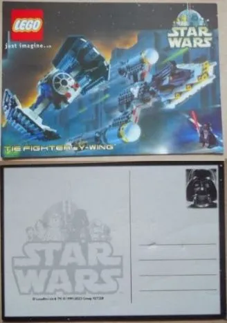 Postcard - Star Wars Set 7150 / 7152 TIE Fighter and Y-wing