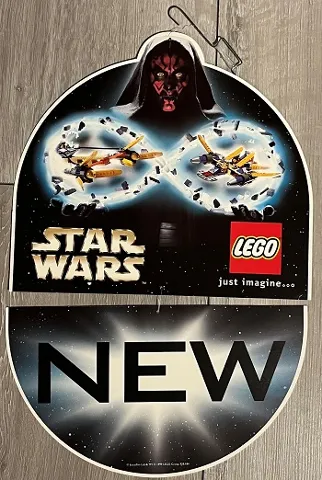 Display Sign Hanging, Star Wars Episode I, Darth Maul and Podracers