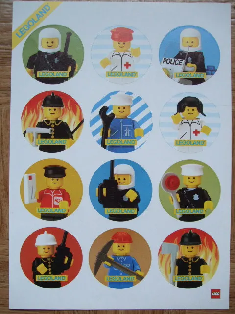Sticker Sheet, Legoland Town People (93.604-SF)