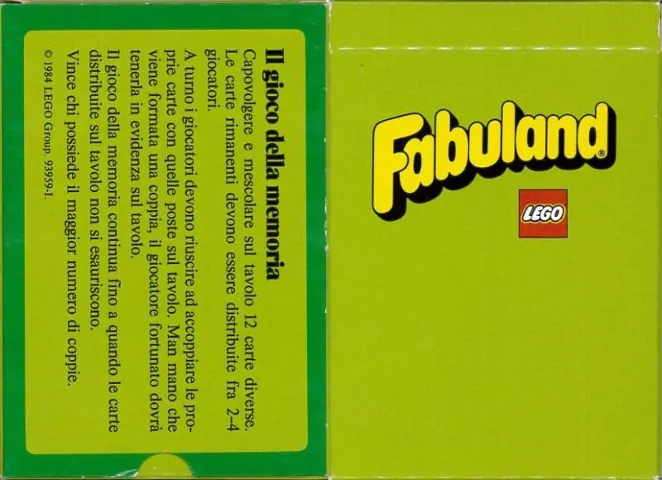 Fabuland Memory Card Game - Italian Version