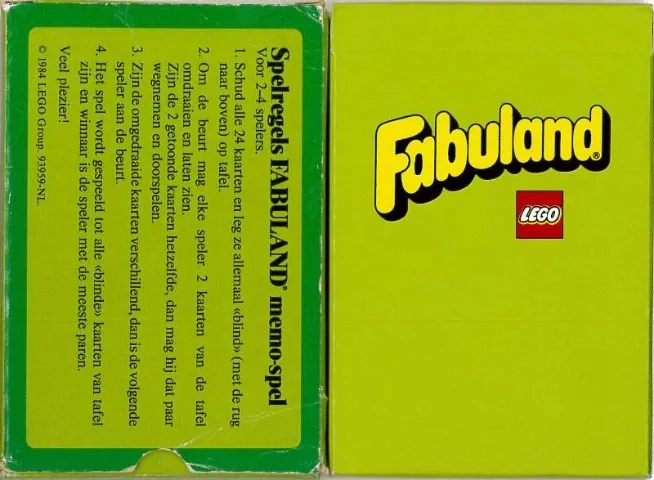 Fabuland Memory Card Game - Dutch Version