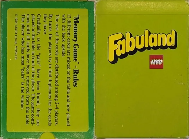 Fabuland Memory Card Game - English Version