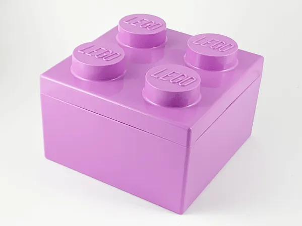 Storage Brick 2 x 2 with 2 Inside Supports for Lid Attachment