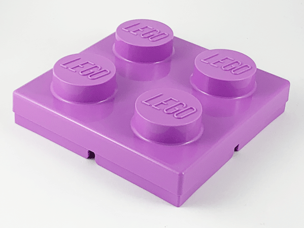 Storage Brick 2 x 2 Lid with Cutouts on all Sides for Base Attachment