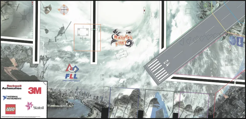 Playmat, FIRST LEGO League (FLL) - Set 9664 Nature's Fury (6056430)