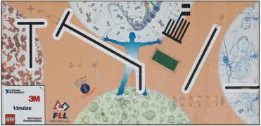 Playmat, FIRST LEGO League (FLL) - Set  9696 Body Forward